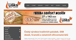 Desktop Screenshot of drevoobchod-liska.cz